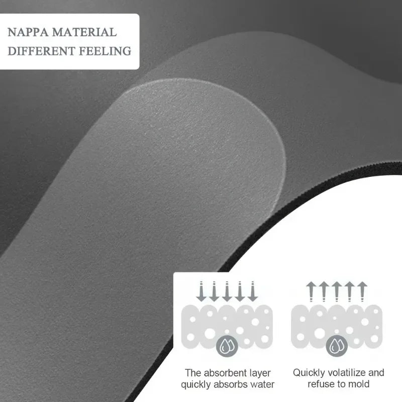 Diatomaceous Earth Bath Mat Super Absorbent Non Slip Fast Drying Soft Floor Mat for Bathroom Shower Laundry Bedroom Kitchen RV